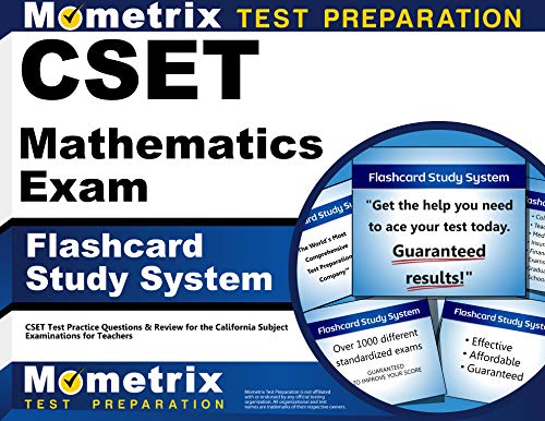 Beispielbild fr Cset Mathematics Exam Flashcard Study System: Cset Test Practice Questions & Review for the California Subject Examinations for Teachers zum Verkauf von Revaluation Books