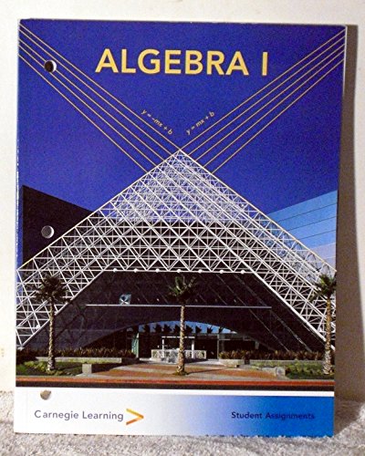 Imagen de archivo de Carnegie Learning Algebra 1 Student Assignments a la venta por Better World Books