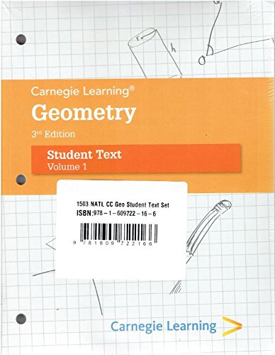 9781609722166: Carnegie Learning Geometry Student Text Volume 2