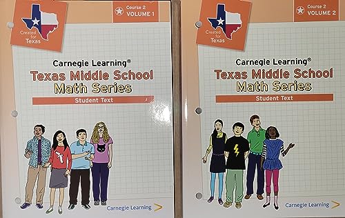 Stock image for Carnegie Learning Texas Middle School Math Series Course 2 Student Edition Volumes 1 & 2 for sale by HPB Inc.