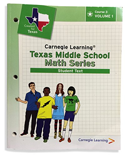 Stock image for Carnegie Learning Texas Middle School Math Series, Student Text, Vol. 1 & 2 for sale by HPB-Red
