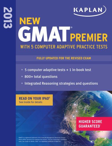 Beispielbild fr New GMAT Premier 2013 with 5 Online Practice Tests zum Verkauf von Better World Books