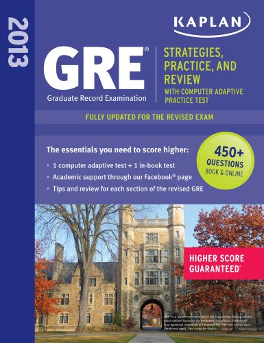 Stock image for GRE 2013 : Strategies, Practice, and Review for sale by Better World Books