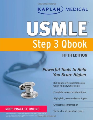 Stock image for Kaplan Medical USMLE Step 3 Qbook for sale by Better World Books