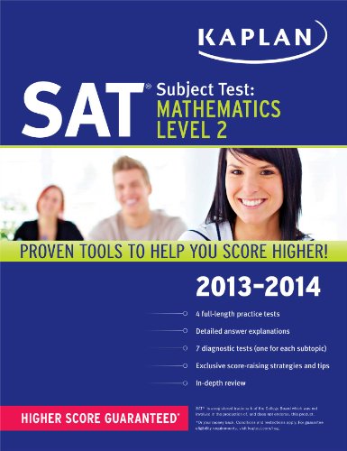 Beispielbild fr Kaplan SAT Subject Test Mathematics Level 2 2013-2014 zum Verkauf von Better World Books