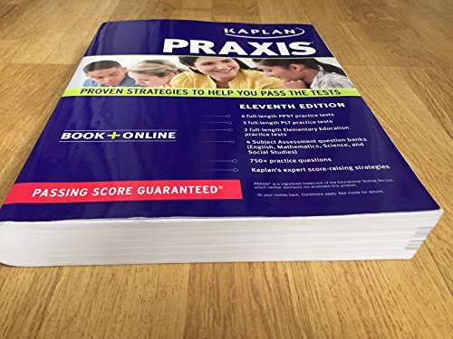 9781609785840: PRAXIS: Book + Online (Kaplan Test Prep)