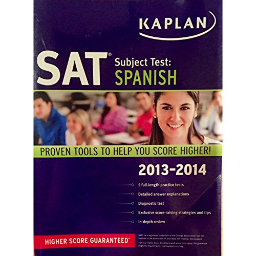 Beispielbild fr Kaplan SAT Subject Test Spanish 2013-2014 zum Verkauf von Better World Books