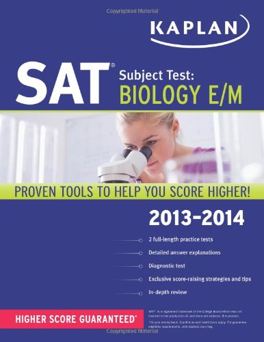 Beispielbild fr Kaplan SAT Subject Test Biology E/M 2013-2014 zum Verkauf von Better World Books
