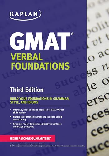 9781609789329: GMAT. Verbal Foundations (Kaplan Test Prep)