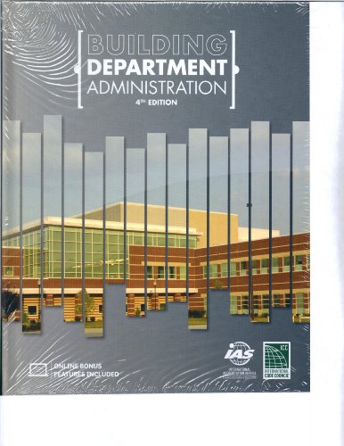 9781609833473: Building Department Administration, (Hardcover 4th edition)