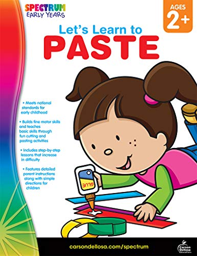 Imagen de archivo de Spectrum | Let's Learn to Paste Workbook | Toddler "Kindergarten, 64pgs a la venta por ThriftBooks-Atlanta