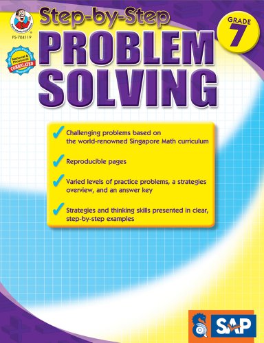 Stock image for Step-by-Step Problem Solving, Grade 7 (Singapore Math) for sale by Your Online Bookstore