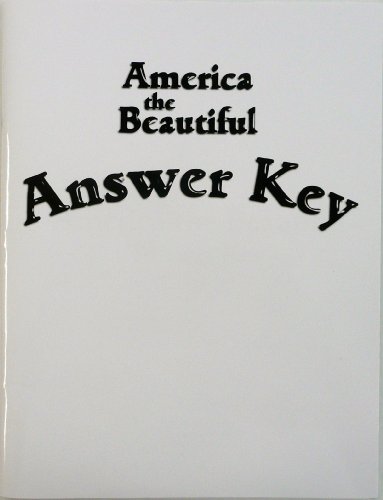 Beispielbild fr America the Beautiful (Answer Key) zum Verkauf von Better World Books