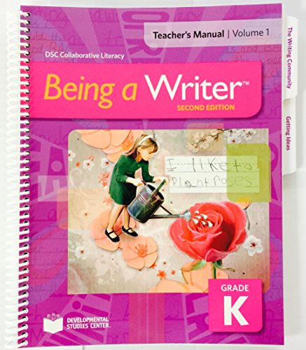 Stock image for Being a Writer, 2nd Ed., Teachers Manual, Vol. 1, Grade K for sale by Big River Books