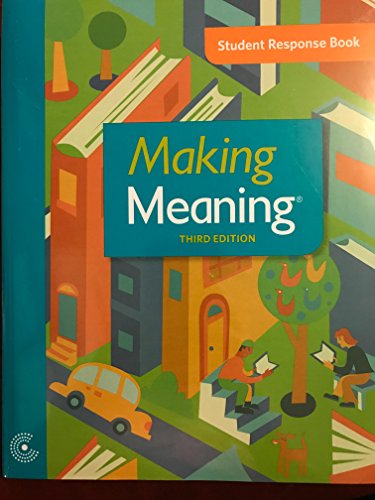 Stock image for Making Meaning Third Edition Grade 5 Student Response Book for sale by Wizard Books