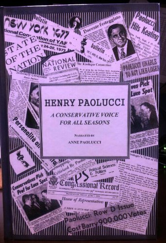 Beispielbild fr Henry Paolucci: A Conservative Choice for All Seasons zum Verkauf von Better World Books