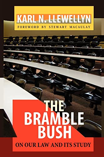 Beispielbild fr The Bramble Bush: On Our Law and Its Study zum Verkauf von Goodwill Books