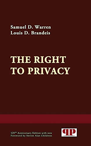 Beispielbild fr The Right to Privacy zum Verkauf von WorldofBooks