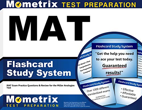 Stock image for MAT Flashcard Study System: MAT Exam Practice Questions & Review for the Miller Analogies Test (Cards) for sale by Book Deals