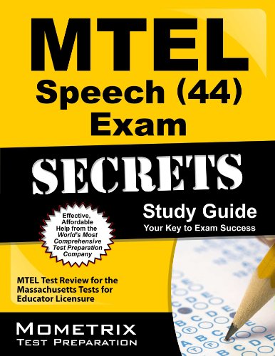 Stock image for MTEL Speech (44) Exam Secrets, Study Guide: MTEL Test Review for the Massachusetts Tests for Educator Licensure for sale by ThriftBooks-Atlanta
