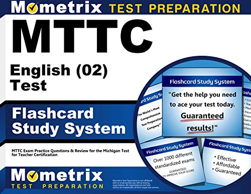 Beispielbild fr MTTC English (02) Test Flashcard Study System: MTTC Exam Practice Questions & Review for the Michigan Test for Teacher Certification (Cards) zum Verkauf von Book Deals