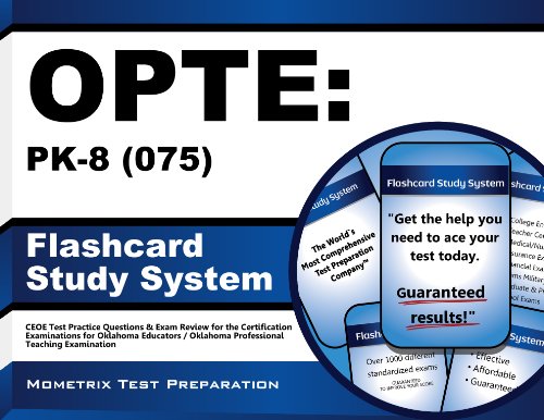 Beispielbild fr OPTE: PK-8 (075) Flashcard Study System: CEOE Test Practice Questions & Exam Review for the Certification Examinations for Oklahoma Educators / Oklahoma Professional Teaching Examination (Cards) zum Verkauf von Gardner's Used Books, Inc.