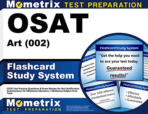 Beispielbild fr OSAT Art (002) Flashcard Study System: CEOE Test Practice Questions & Exam Review for the Certification Examinations for Oklahoma Educators / Oklahoma Subject Area Tests (Cards) zum Verkauf von GF Books, Inc.