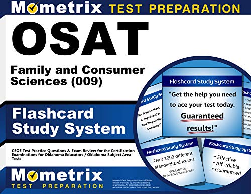 Beispielbild fr OSAT Family and Consumer Sciences (009) Flashcard Study System: CEOE Test Practice Questions & Exam Review for the Certification Examinations for . / Oklahoma Subject Area Tests (Cards) zum Verkauf von HPB-Red