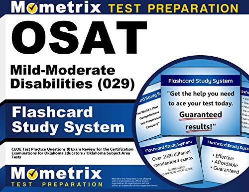 9781610724456: OSAT Mild-Moderate Disabilities (029) Flashcard Study System: CEOE Test Practice Questions & Exam Review for the Certification Examinations for Oklahoma Educators / Oklahoma Subject Area Tests (Cards)