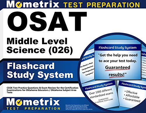 9781610724524: OSAT Middle Level Science (026) Flashcard Study System: CEOE Test Practice Questions & Exam Review for the Certification Examinations for Oklahoma Educators / Oklahoma Subject Area Tests (Cards)