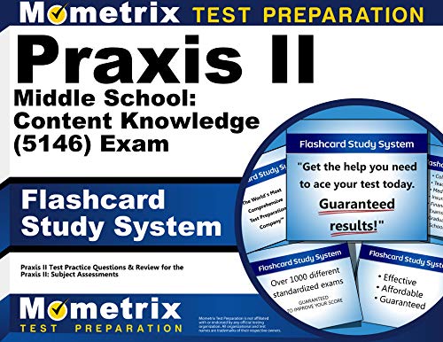 Beispielbild fr Praxis II Middle School: Content Knowledge (5146) Exam Flashcard Study System: Praxis II Test Practice Questions & Review for the Praxis II: Subject Assessments (Cards) zum Verkauf von GF Books, Inc.