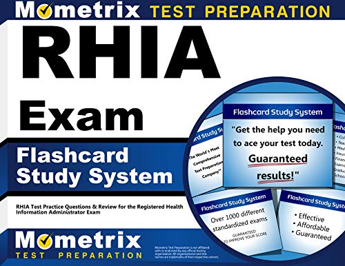 Stock image for RHIA Exam Flashcard Study System: RHIA Test Practice Questions & Review for the Registered Health Information Administrator Exam (Cards) for sale by Book Deals