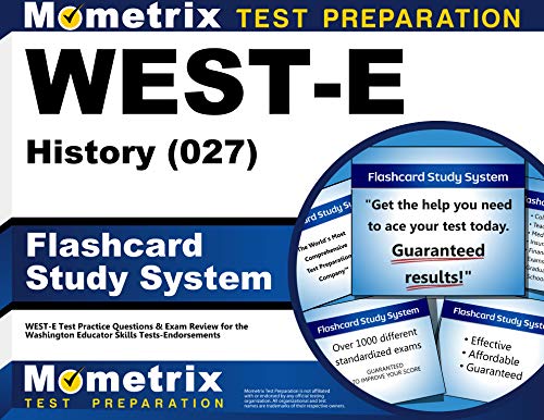 9781610730419: West-E History (027) Flashcard Study System: West-E Test Practice Questions & Exam Review for the Washington Educator Skills Tests-Endorsements