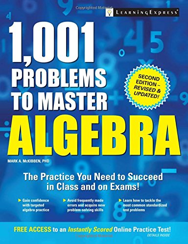 Stock image for 1,001 Problems to Master Algebra for sale by Goodwill Books