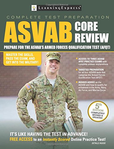 Stock image for ASVAB Core Review for sale by Better World Books