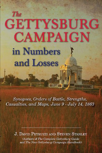 9781611210804: The Gettysburg Campaign in Numbers and Losses: Synopses, Orders of Battle, Strengths, Casualties, and Maps, June 9 – July 14, 1863 (Savas Beatie Orders of Battle Series)