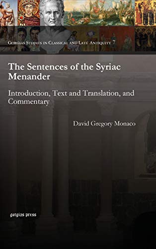 9781611434880: The Sentences of the Syriac Menander