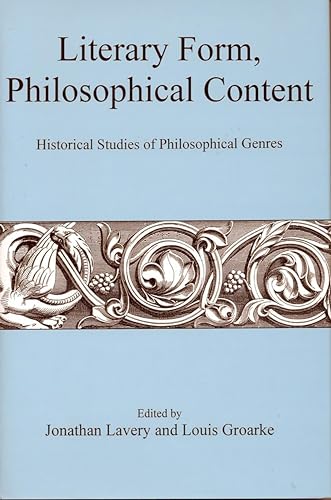 Imagen de archivo de LITERARY FORM PHILOSOPHICAL CONTENT Format: Hardcover a la venta por INDOO