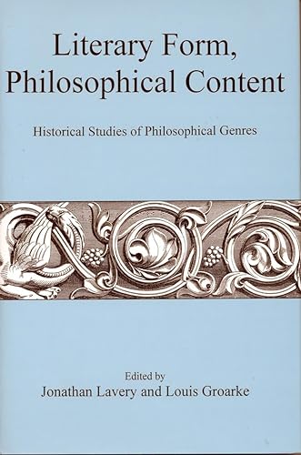Stock image for LITERARY FORM PHILOSOPHICAL CONTENT Format: Hardcover for sale by INDOO
