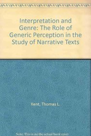 9781611480580: Interpretation and Genre: The Role of Generic Perception in the Study of Narrative Texts