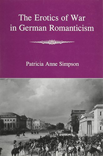 Beispielbild fr EROTICS OF WAR IN GERMAN ROMANTICISM Format: Hardcover zum Verkauf von INDOO