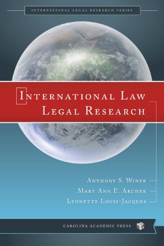 Stock image for International Law Legal Research for sale by SecondSale