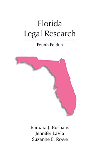 Beispielbild fr Florida Legal Research zum Verkauf von Better World Books