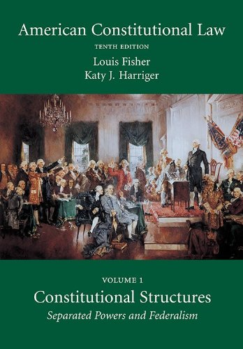Stock image for American Constitutional Law, Volume One : Constitutional Structures: Separated Powers and Federalism for sale by Better World Books