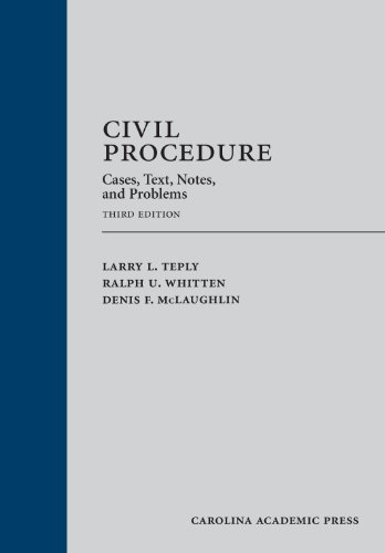 Beispielbild fr Civil Procedure: Cases, Text, Notes, and Problems, Third Edition zum Verkauf von HPB-Red