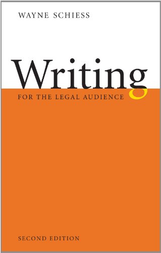 Imagen de archivo de Writing for the Legal Audience a la venta por GF Books, Inc.