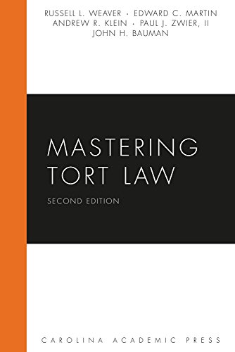 Imagen de archivo de Mastering Tort Law (Carolina Academic Press Mastering Series) a la venta por BooksRun
