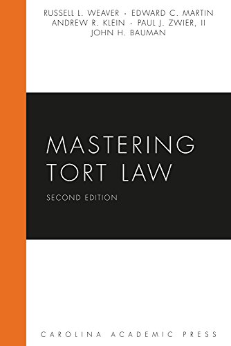 Stock image for Mastering Tort Law (Carolina Academic Press Mastering Series) for sale by BooksRun