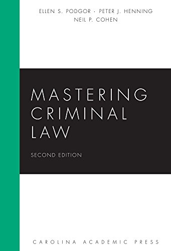 Stock image for Mastering Criminal Law, Second Edition (Carolina Academic Press Mastering) for sale by BooksRun