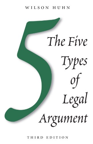 Beispielbild fr The Five Types of Legal Argument zum Verkauf von BooksRun
